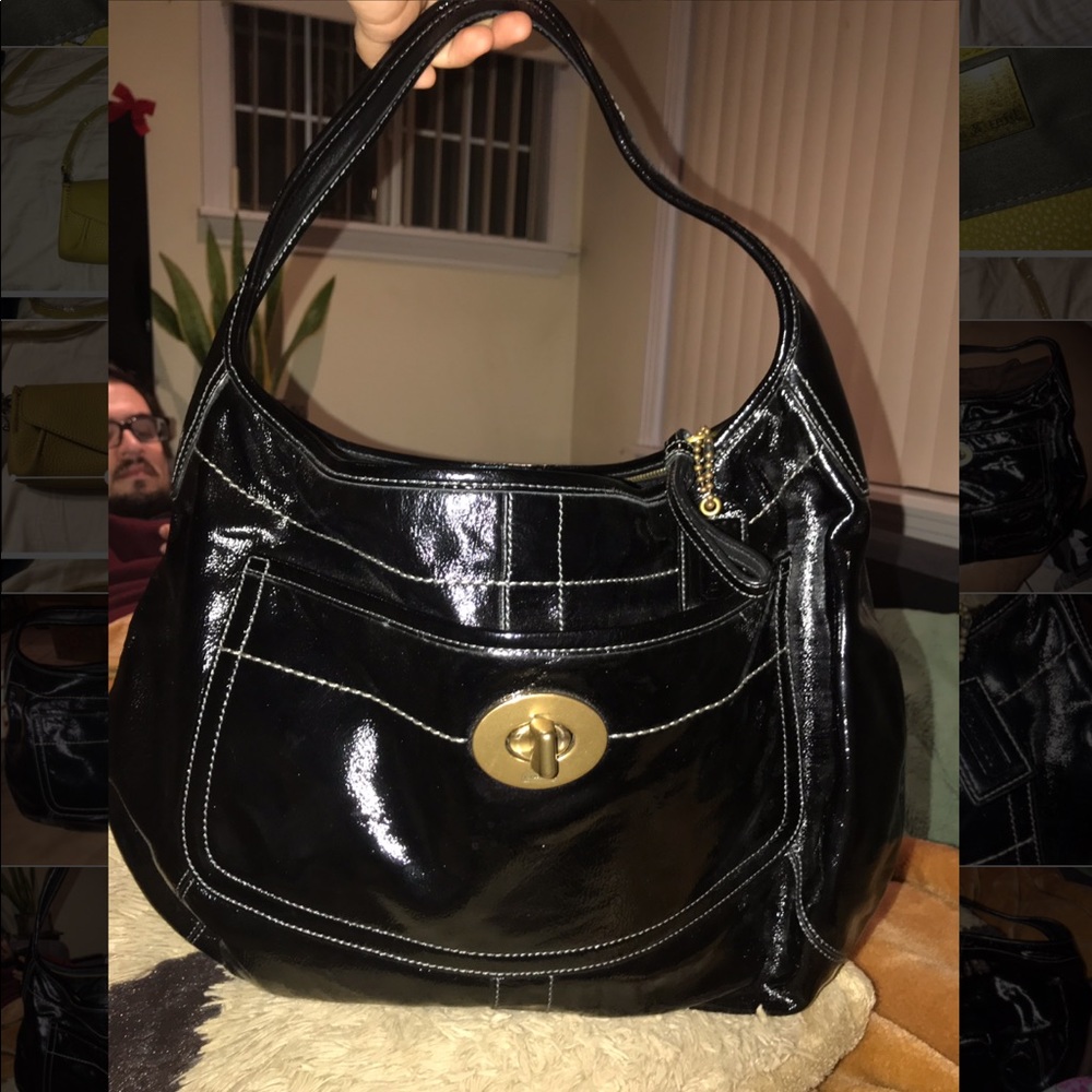Coach Patent Leather Tote